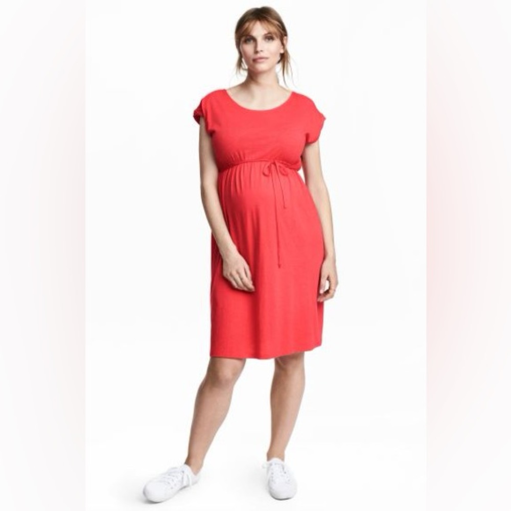 🌺 H&M Maternity Heathered Pink Dress 🌺